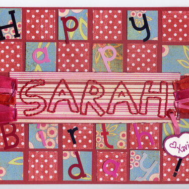 Birthday Card~Sarah