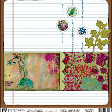PDQ Promise pre designed double sided cardstock by Bisous Artist Suzanne Carillo