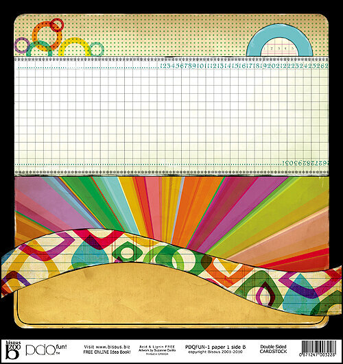 PDQ Fun! pre designed double sided cardstock by Bisous Artist Suzanne Carillo