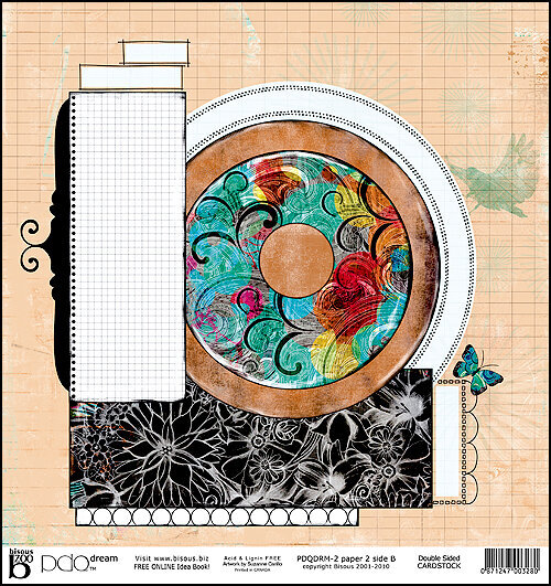 PDQ Dream pre designed double sided cardstock by Bisous Artist Suzanne Carillo