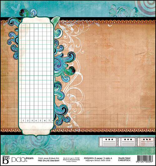 PDQ Dream pre designed double sided cardstock by Bisous Artist Suzanne Carillo