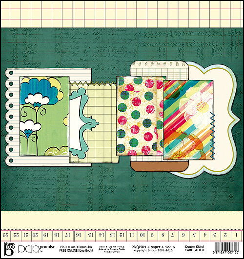 PDQ Promise pre designed double sided cardstock by Bisous Artist Suzanne Carillo