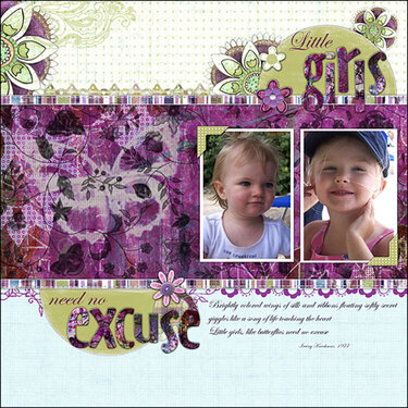 Bisous Layout Sample PDQ Violet Sept 2007 Release Preview