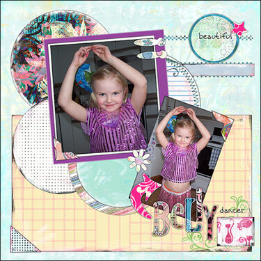 Belly Dancer Layout sample PDQ Candy Fall 2007 Release