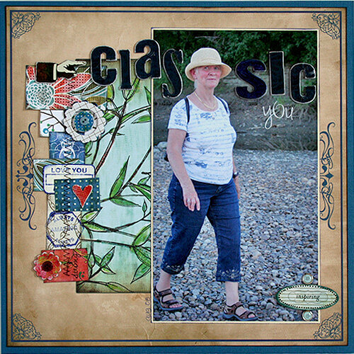 Bisous PDQ pre designed patterned paper Grace paper 2 side B and Grace chipboard