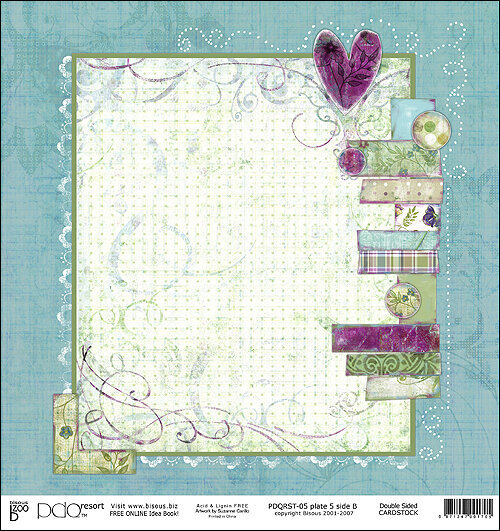 Bisous PDQ Violet Sept 2007 Release Preview pre finished paper