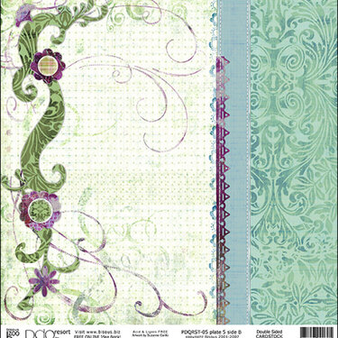 Bisous PDQ Violet Sept 2007 Release Preview pre finished paper