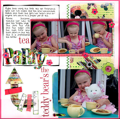 Bisous PDQ sample pages made with CHA new release pre finished papers and c