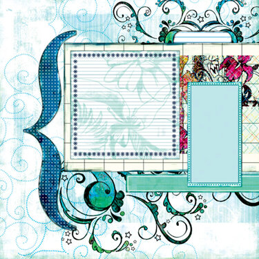Bisous PDQ Yum paper 5 side B pre designed patterned paper