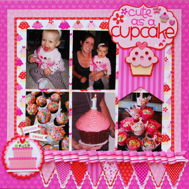 Cute as A Cupcake by Tiffany Hood featuring Doodlebug Sweet Cakes Collection