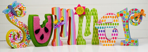 Summer Home Decor featuring The Fruit Stand Collection from Doodlebug Design