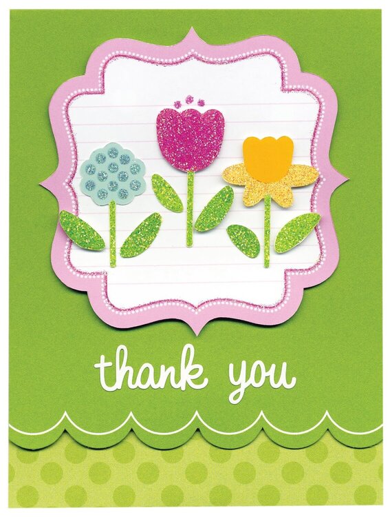 Thank You featuring Hello Spring from Doodlebug Design