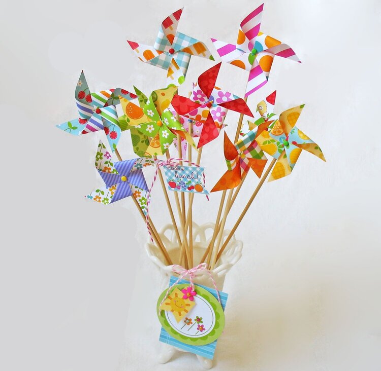 Fruit Stand Pinwheels by Kathy Martin