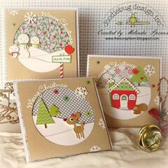 Holiday Cards by Melinda Spinks featuring the North Pole Collection from Doodlebug