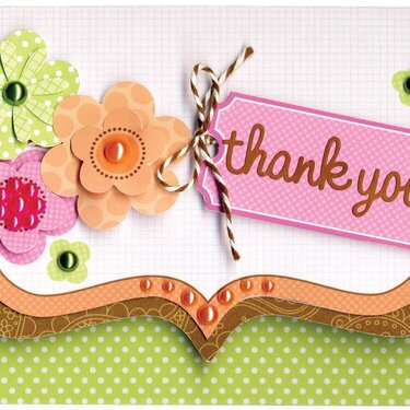 Thank You featuring the Mini Pearls from Doodlebug