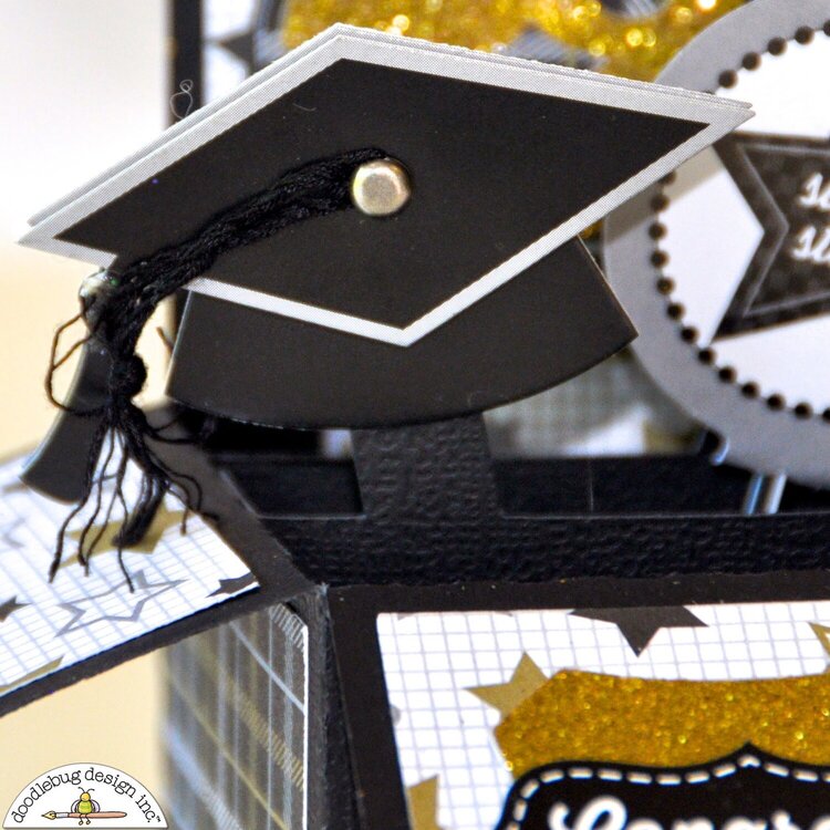 Doodlebug The Graduates Pop-up Grad Card by Courtney Lee