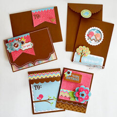 Card Set by Wendy Sue Anderson Featuring the Flower Box Collection from Doodlebug