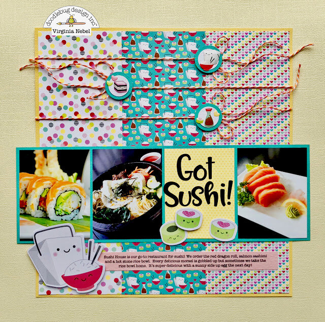 So Punny Sushi Date Layout