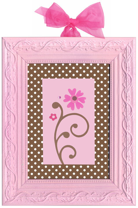 Pink Frame with Polka Dots