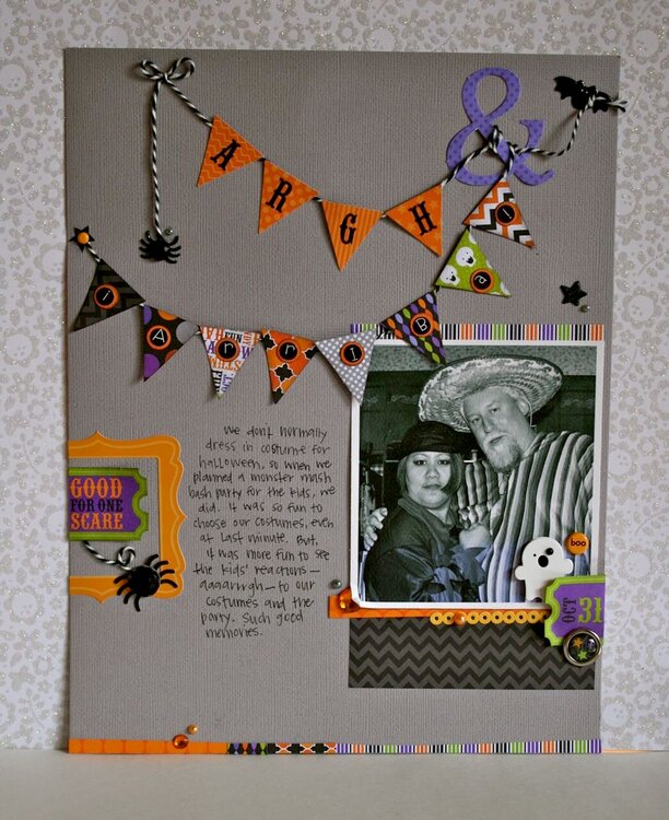 Argh by Sherry Cartwright featuring the Haunted Manor Collection from Doodlebug
