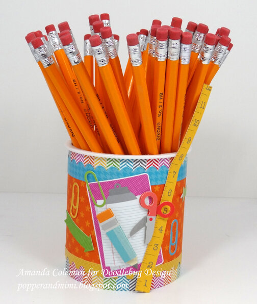 Frosting Container Pencil Jar by Amanda Coleman