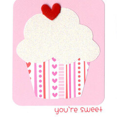 You're Sweet Cupcake Card