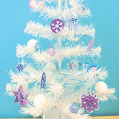 Doodlebug Plain & Simple Tree Decorated for Winter