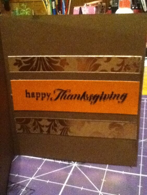 Inside of Thanksgiving card