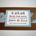 Save the Date cards w/Amy Butler Paper