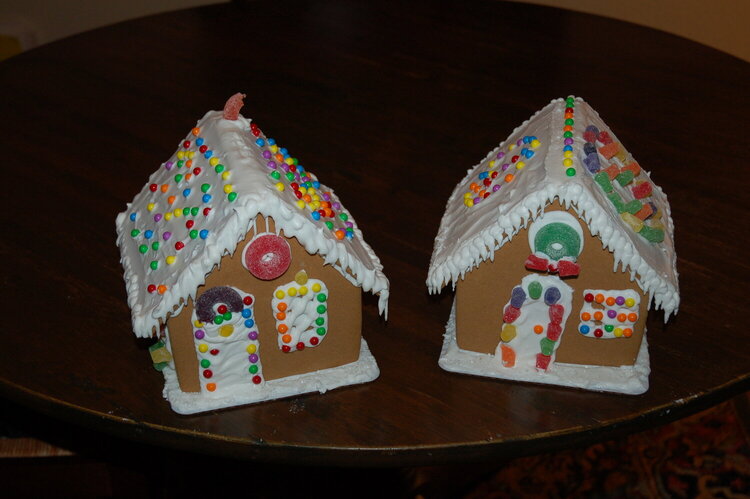 Making Gingerbread Houses