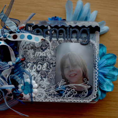 Clear album guestbook for confirmasion .Front cover