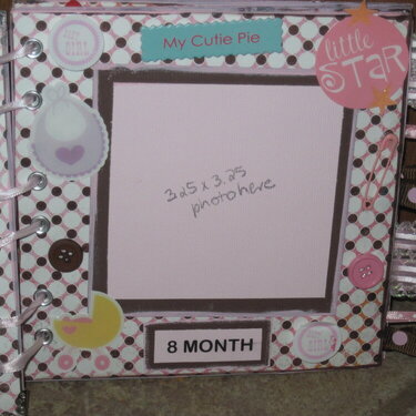 Chipboard Baby Girl Album made for a co worker&#039;s baby shower