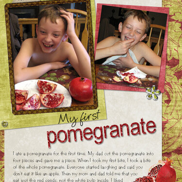 My First Pomegranate
