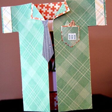 Shirt &amp; Tie Dad Card **American Crafts**