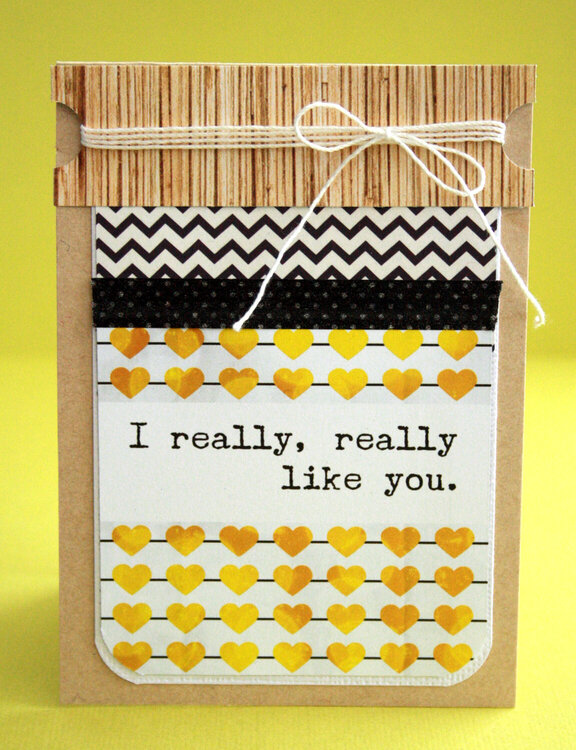 I really, really like you (card)