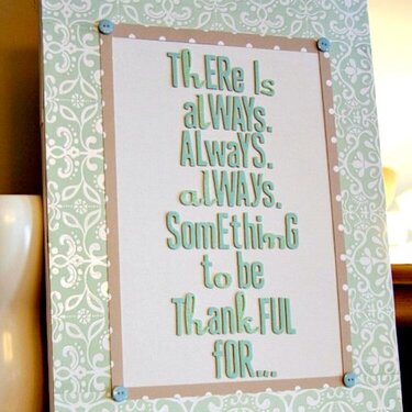 Thankful canvas **American Crafts**