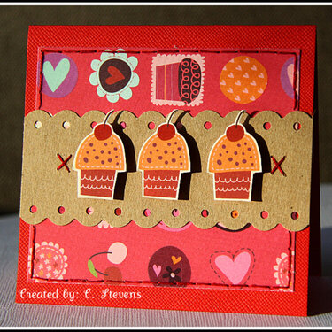 Cupcake Card **Imaginisce**Sweet Cheri**