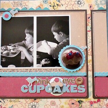 Pink Eye Cupcakes **May** Hip 2B Square kit