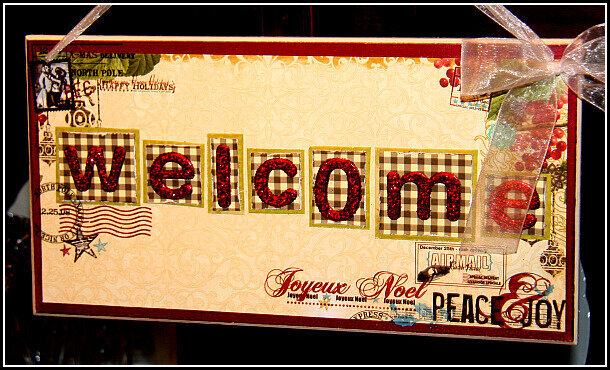 Welcome sign **Love is in the details Nov kit**
