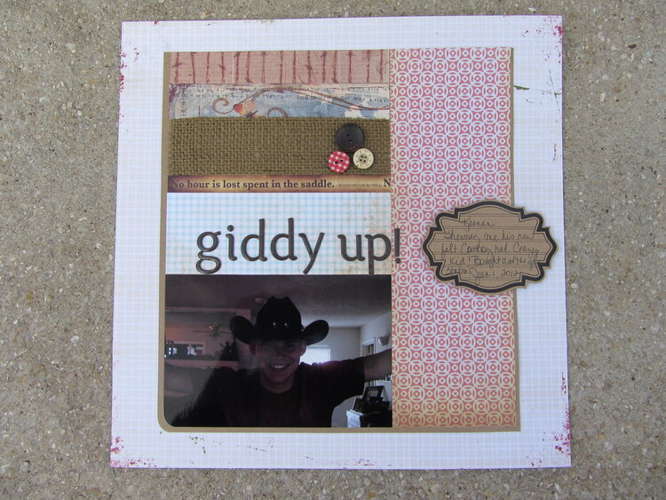 "giddy up!"