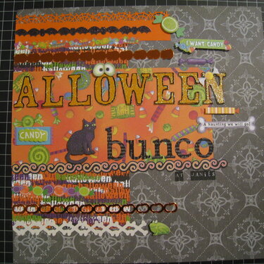 &quot;Halloween bunco at Janies&quot;