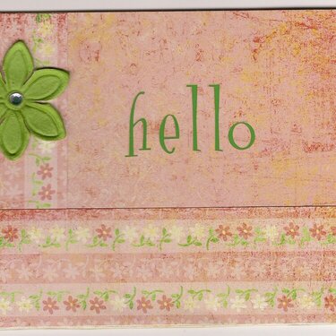 Simple Hello card