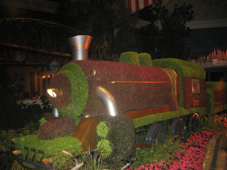 Train inside the Bellagio