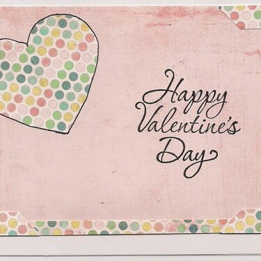 Polka dot Valentine Card