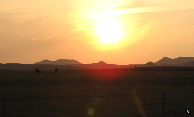 Sunset at Twin Buttes