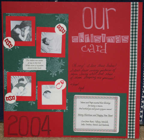 Our Christmas card 2004