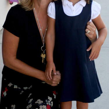 Cristina&#039;s first day of kindergarten