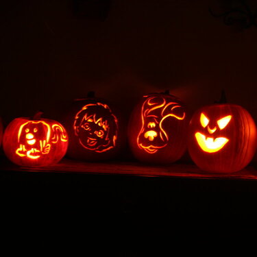 The epic Pumpkin carving day.....