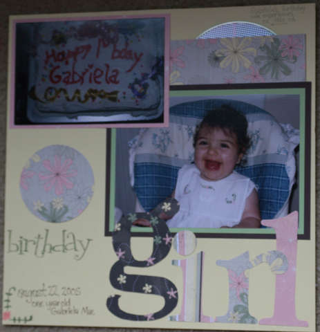 Gabriela&#039;s One year birthday