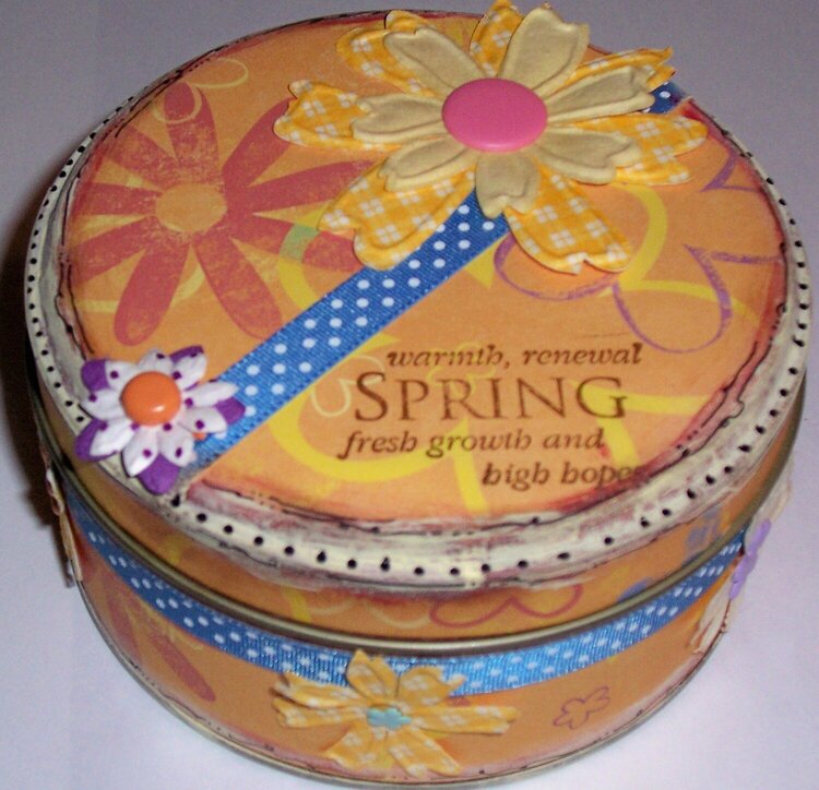 Altered Tin &quot;Spring&quot; Theme